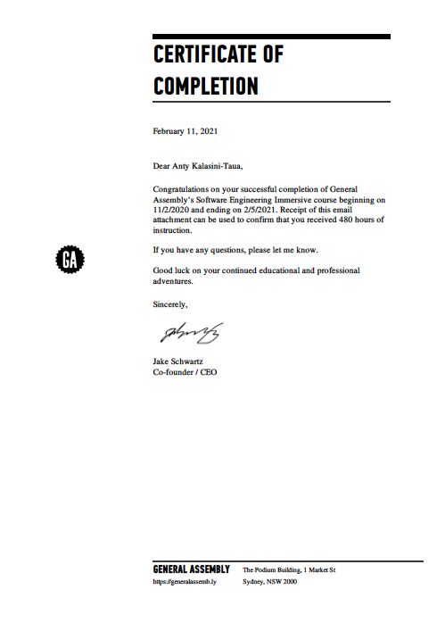 Certificate 3